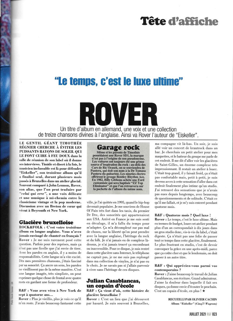 Rover rock n folk juillet 2021